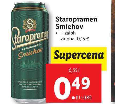 ARCHIV Staropramen svetlé pivo 10 plechovka 0 5 l v akcii platné do