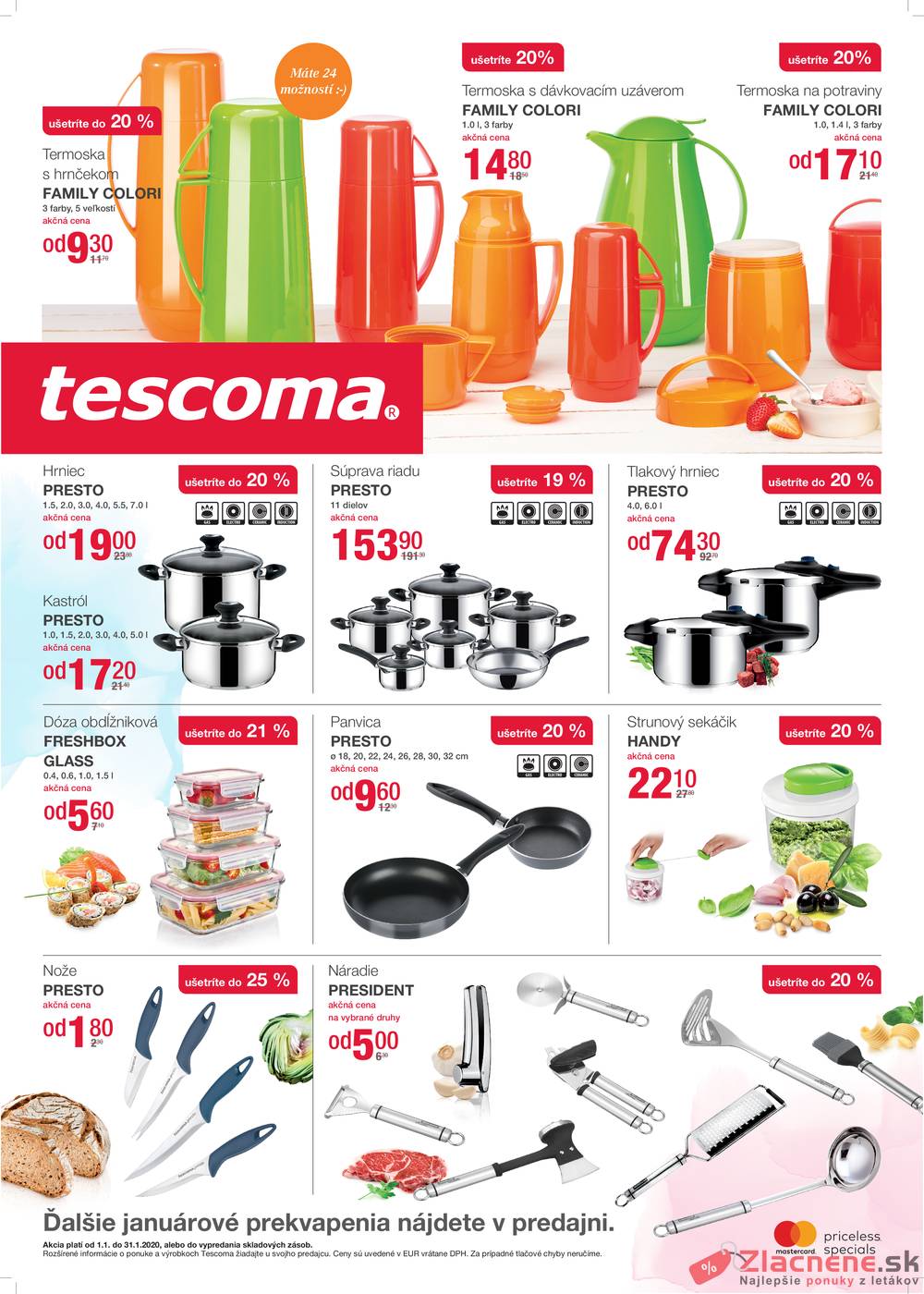 Leták Tescoma - Tescoma od 1.1. do 31.1.2020 - strana 1 Leták Tescoma - Tescoma od 1.1. do 31.1.2020 - strana 1