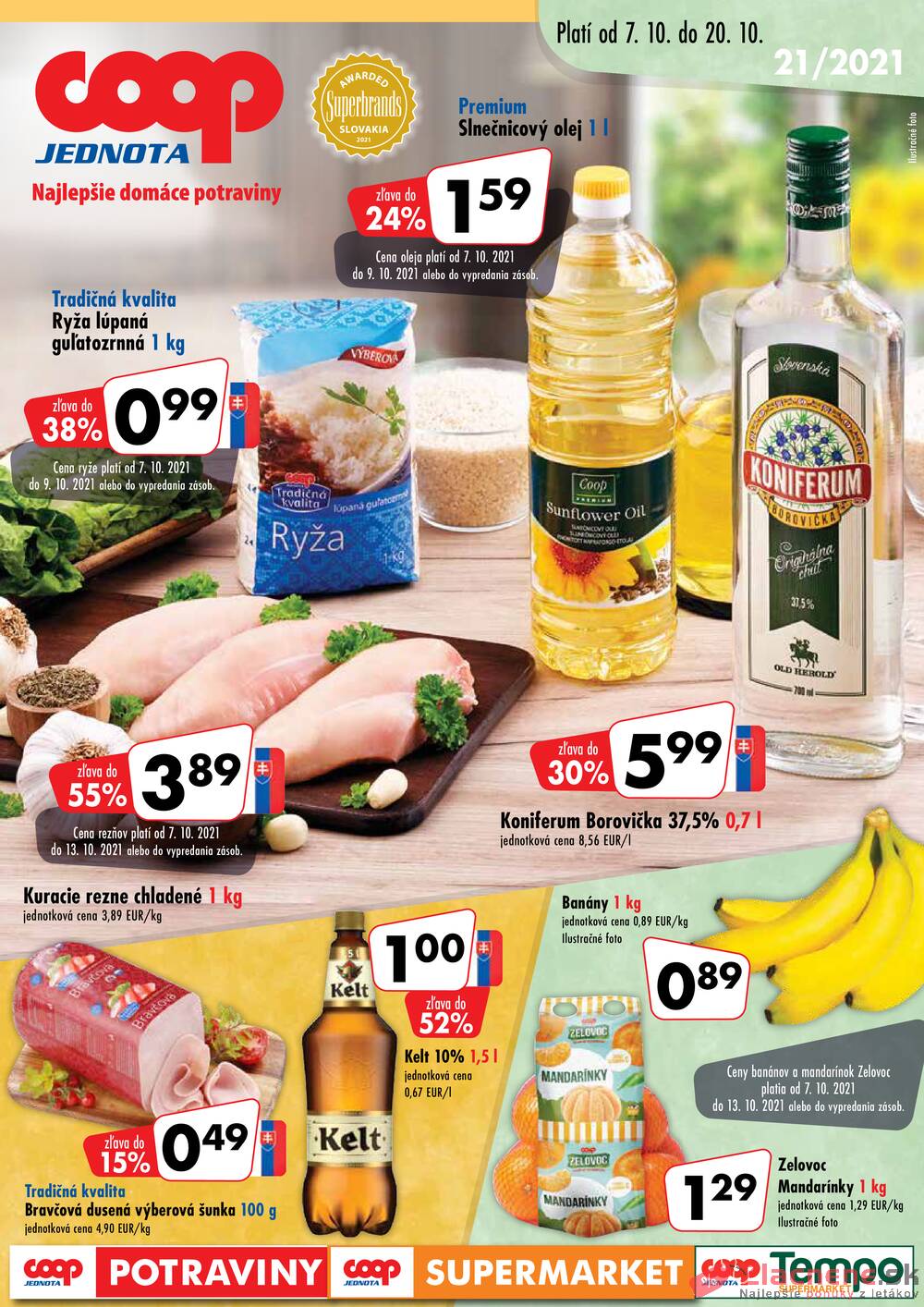 Leták COOP Jednota Slovensko - COOP Jednota Slovensko II. od 7.10. do 20.10.2021 - strana 1 Leták COOP Jednota Slovensko - COOP Jednota Slovensko II. od 7.10. do 20.10.2021 - strana 1