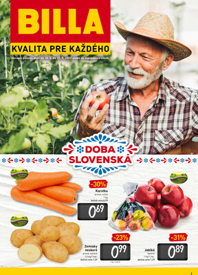 Leták Billa Doba Slovenska od 18.5. do 31.5.2022