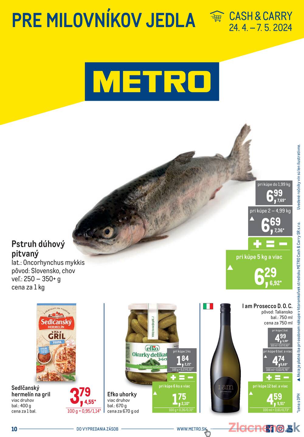 Leták METRO - Metro Pre milovníkov jedla 7.5. - strana 1