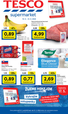 Leták Tesco supermarkety od 15.5. do 21.5.2024