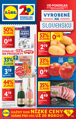 Leták Lidl Pondelok od 23.9. do 29.9.2024