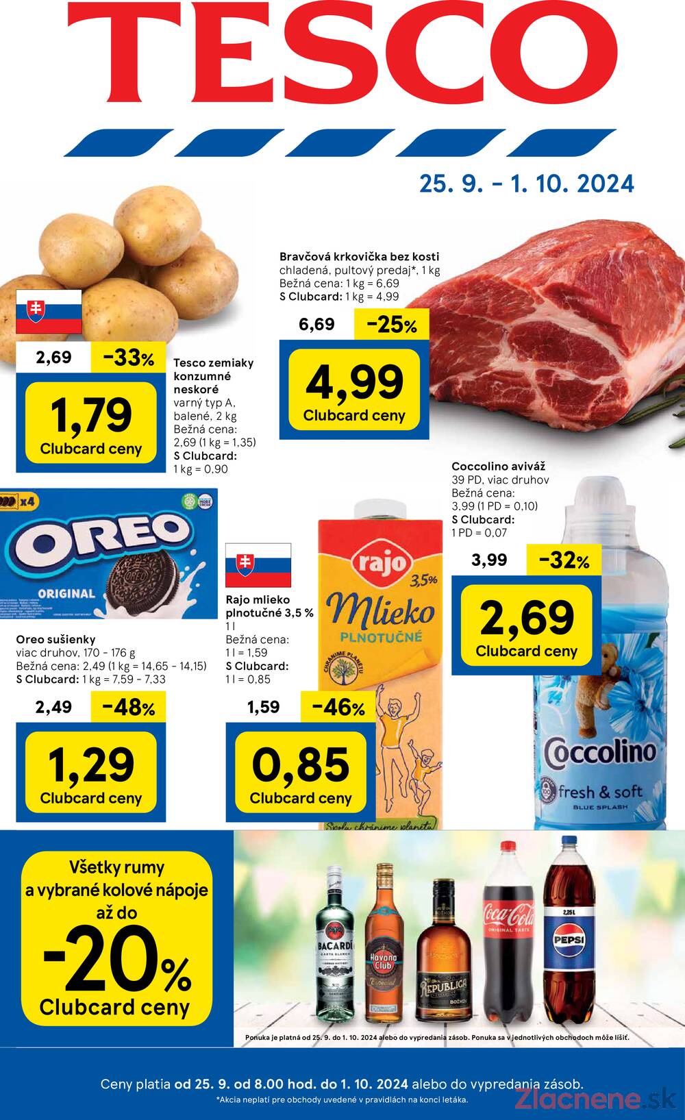 Leták Tesco - Tesco malé hypermarkety od 25.9. do 1.10.2024 - strana 1