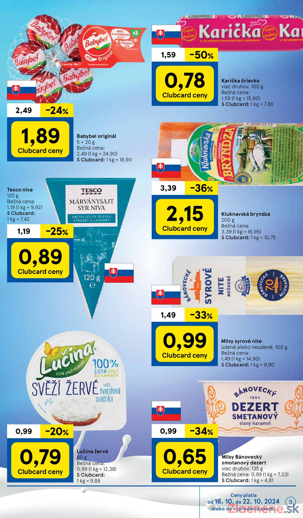 Leták Tesco - Tesco supermarkety od 16.10. do 22.10.2024 - strana 9