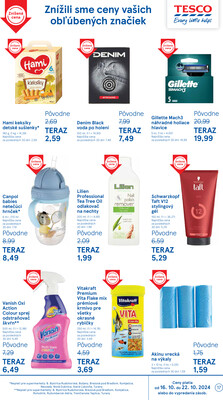 Tesco supermarkety od 16.10. do 22.10.2024