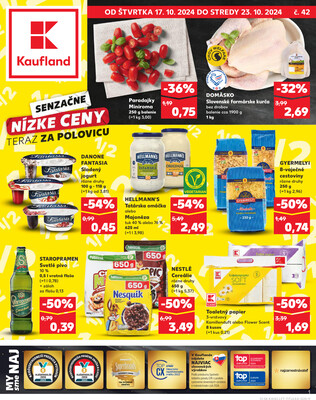 Leták Kaufland 17.10. - 23.10. - Kaufland (Harmincova, Bratislava - Dúbravka)