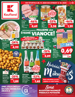 Leták Kaufland 28.11. - 4.12. - Kaufland Šaľa