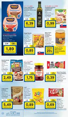 Tesco supermarkety od 2.1. do 7.1.2025