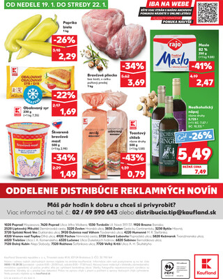 Kaufland 16.1. - 22.1. - Kaufland Dubnica nad Váhom