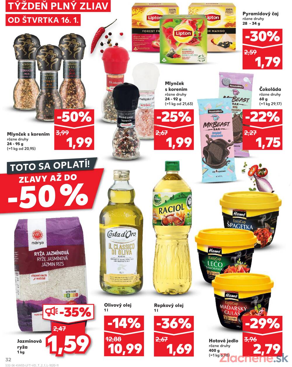 Leták Kaufland - Kaufland 16.1. - 22.1. - Kaufland Poprad - Jiřího Wolkera - strana 32