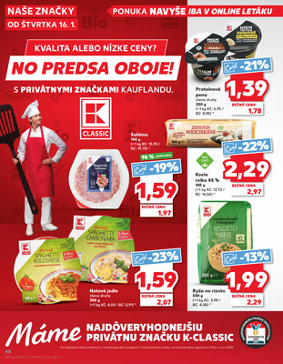 Kaufland 16.1. - 22.1. - Kaufland Poprad - Jiřího Wolkera