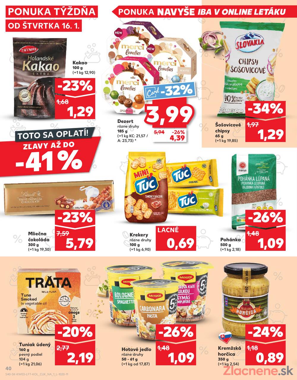 Leták Kaufland - Kaufland 16.1. - 22.1. - Kaufland Topoľčany - strana 40