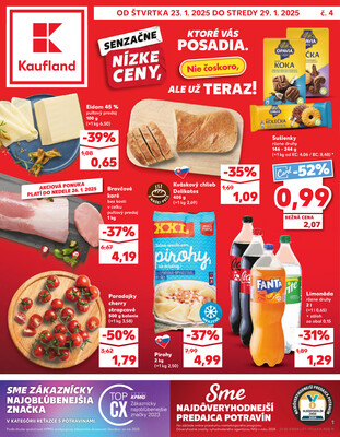 Leták Kaufland 23.1. - 29.1. - Kaufland (A. H. Škultétyho, Veľký Krtíš)