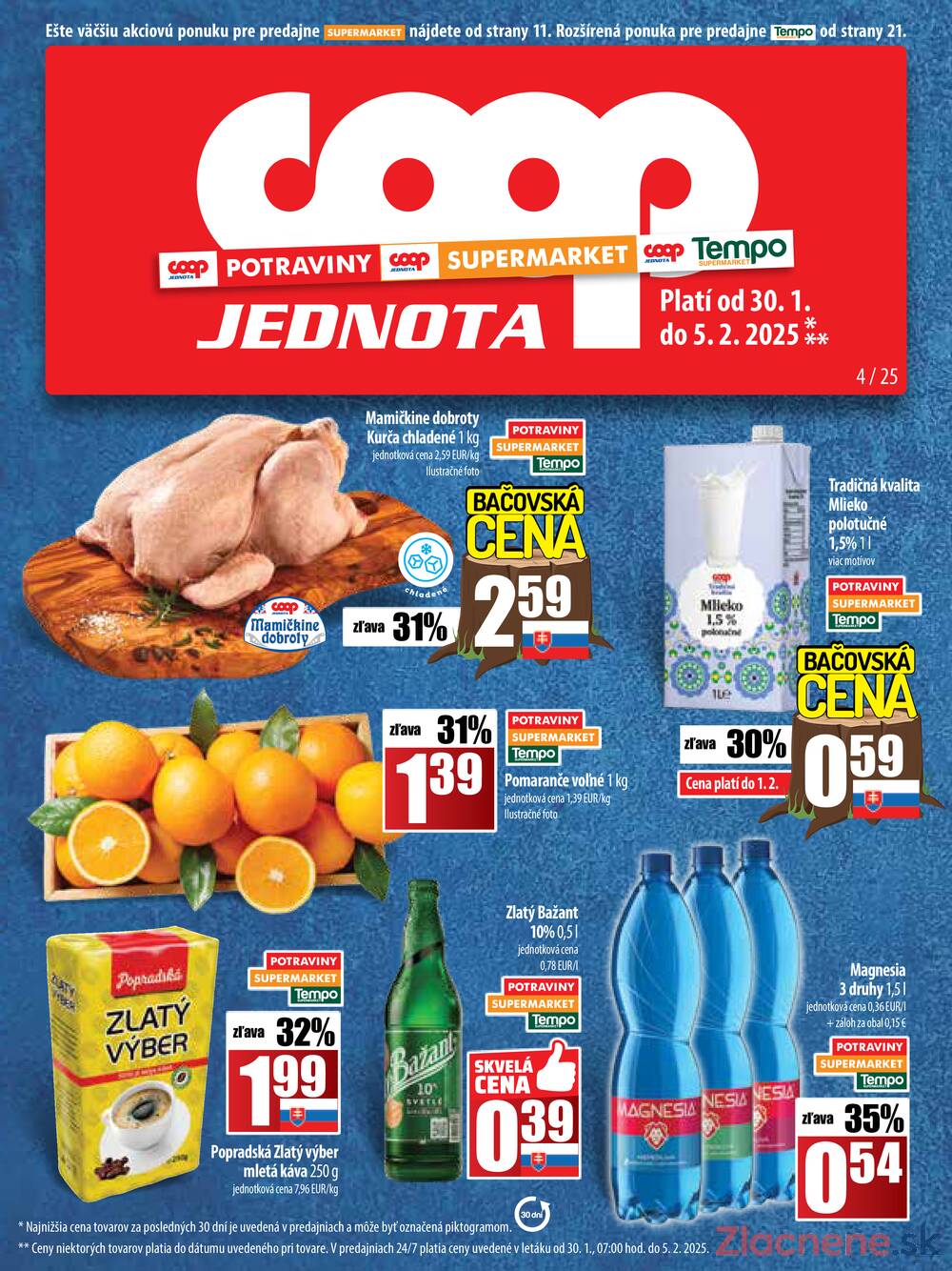 Leták COOP Jednota Slovensko - COOP do 5.2. - strana 1