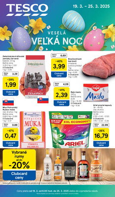 Leták Tesco malé hypermarkety od 19.3. do 25.3.2025