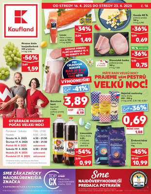 Leták Kaufland 16.4. - 23.4. - Kaufland Bardejov