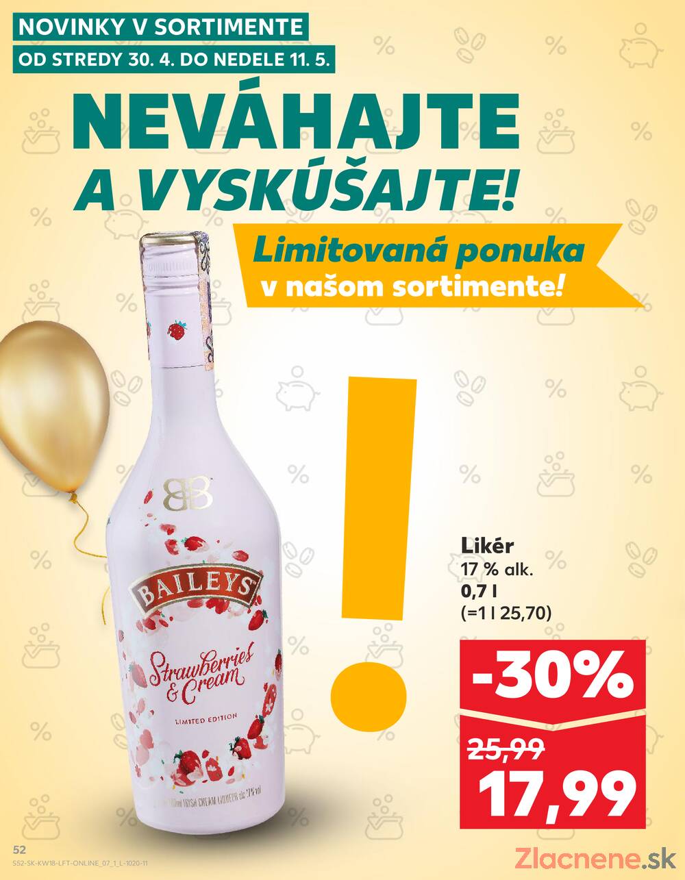 Leták Kaufland - Kaufland 30.4. - 6.5. - Kaufland Bratislava - Petržalka - strana 52