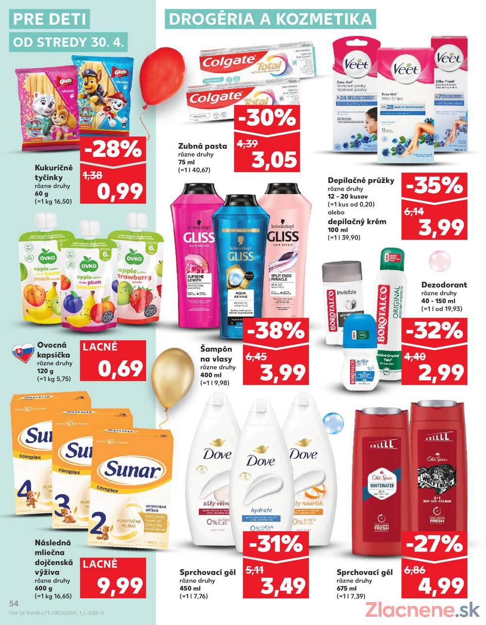 Leták Kaufland - Kaufland 30.4. - 6.5. - Kaufland Bratislava - Nové Mesto - strana 54