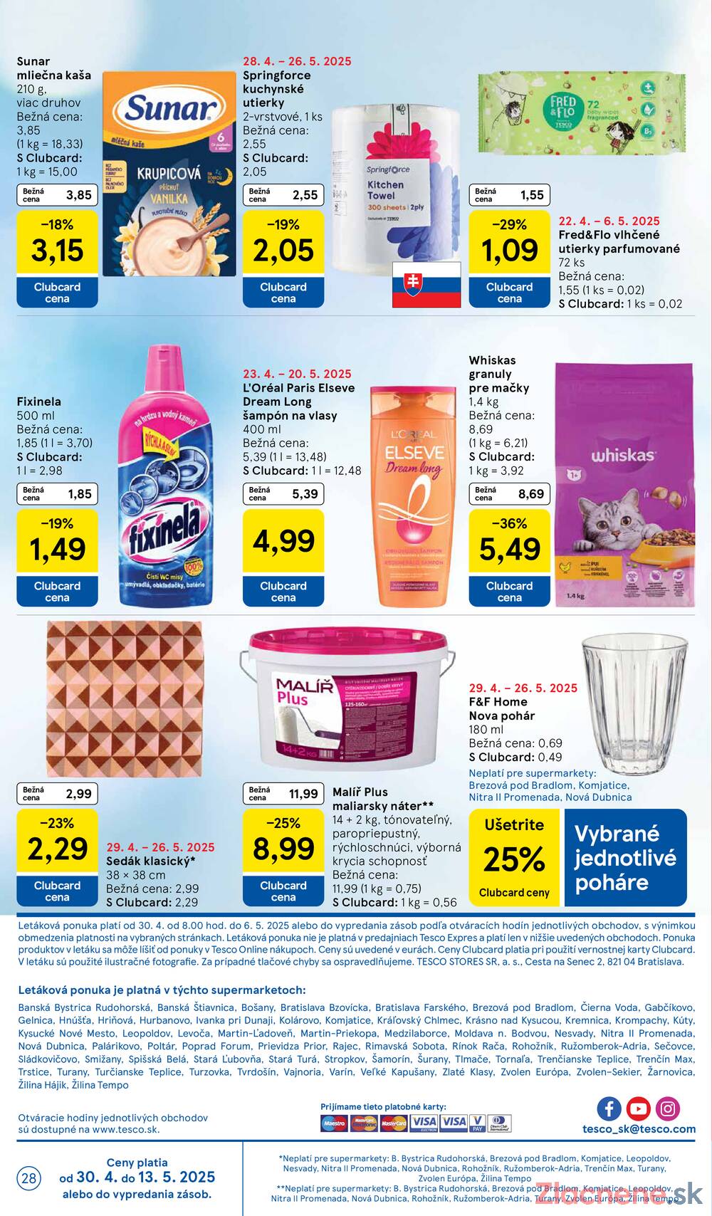 Leták Tesco - Tesco supermarkety od 30.4. do 6.5.2025 - strana 28