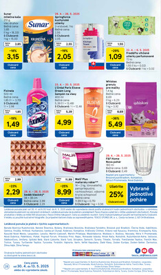 Tesco supermarkety od 30.4. do 6.5.2025