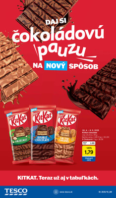 Tesco supermarkety od 30.4. do 6.5.2025