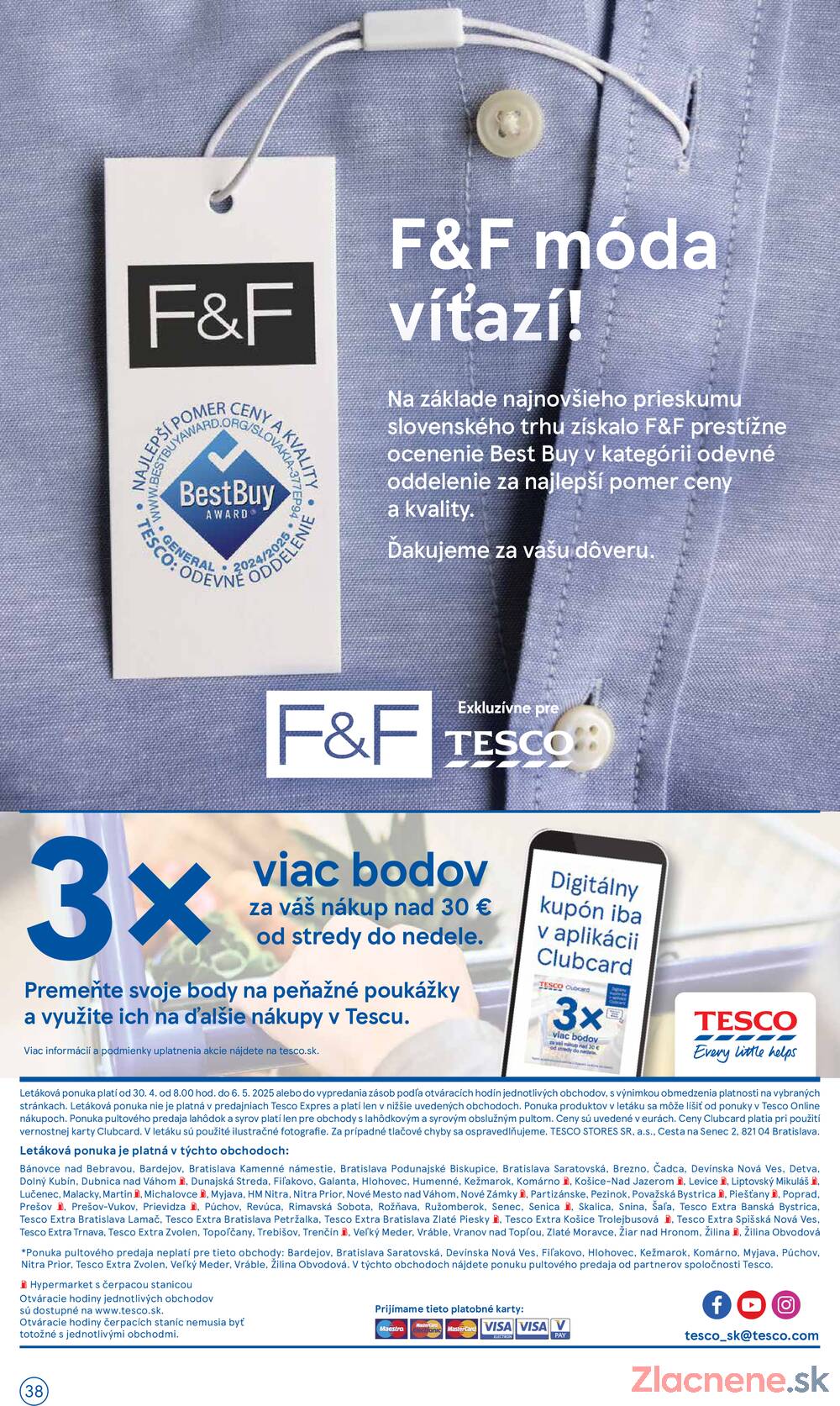 Leták Tesco - Tesco malé hypermarkety od 30.4. do 6.5.2025 - strana 38