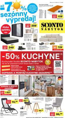 SCONTO nábytok : 1 leták