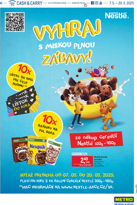 leták METRO