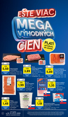 Tesco supermarkety od 7.5. do 13.5.2025