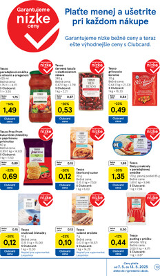 Tesco supermarkety od 7.5. do 13.5.2025