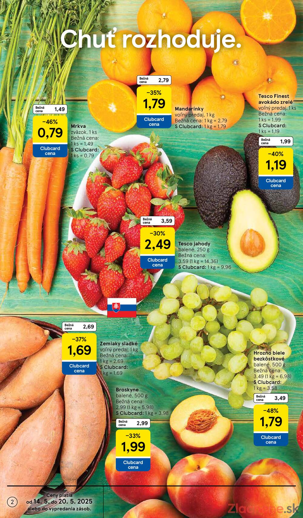 Leták Tesco - Tesco supermarkety od 14.5. do 20.5.2025 - strana 2 Leták Tesco - Tesco supermarkety od 14.5. do 20.5.2025 - strana 2