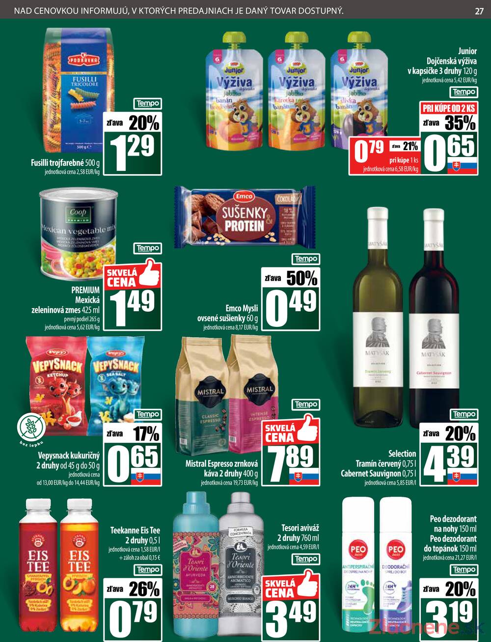 Leták COOP Jednota Slovensko - COOP do 21.5. - strana 27