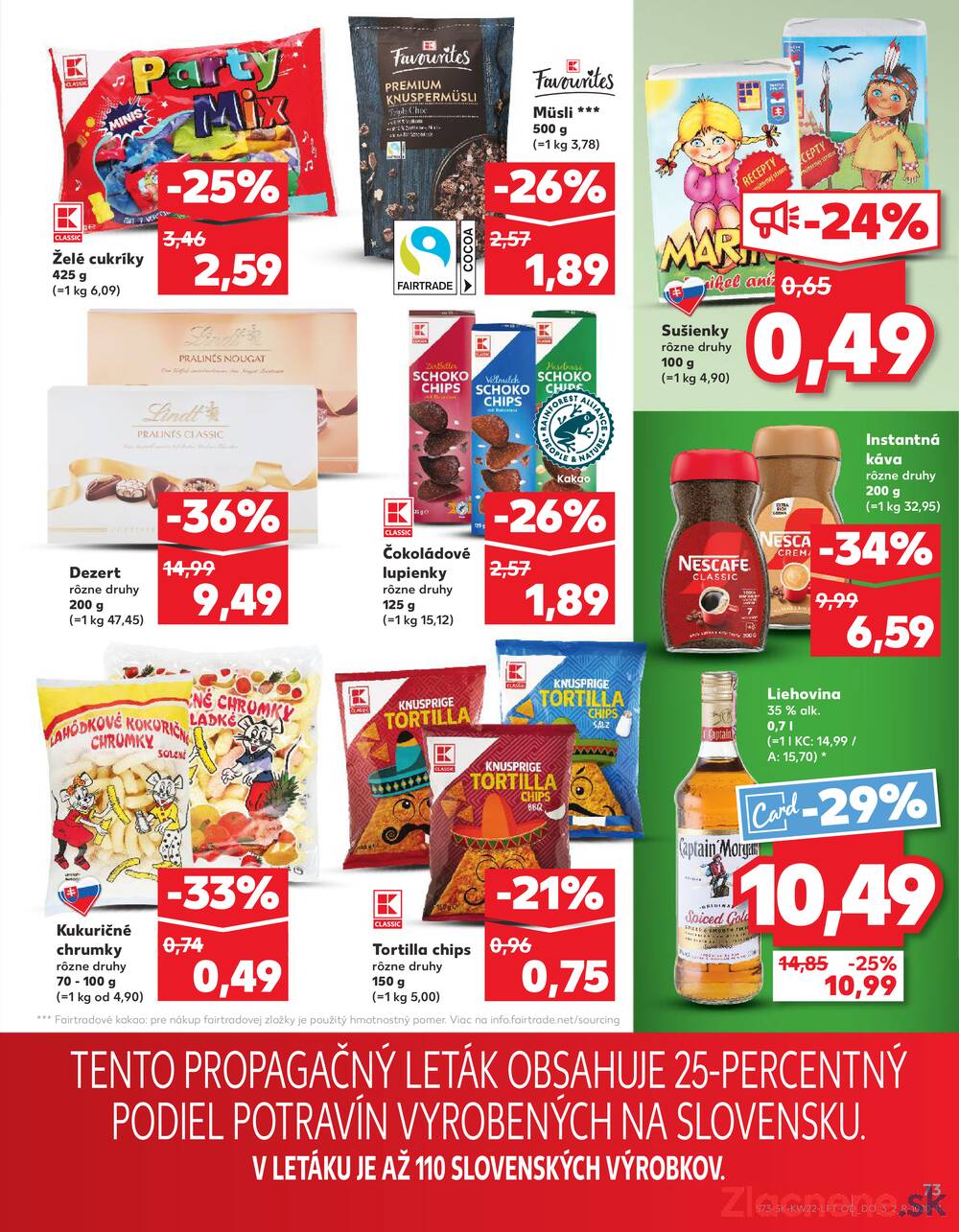 Leták Kaufland - Kaufland 29.5. - 4.6. - Kaufland Humenné - strana 73