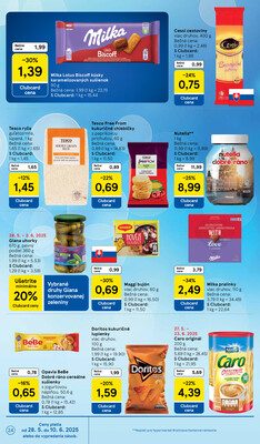 Tesco malé hypermarkety od 28.5. do 3.6.2025