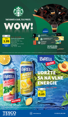 Tesco malé hypermarkety od 28.5. do 3.6.2025