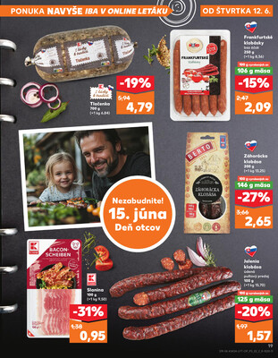Kaufland 12.6. - 18.6. - Kaufland Tvrdošín