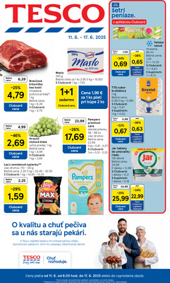 Leták Tesco malé hypermarkety od 11.6. do 17.6.2025