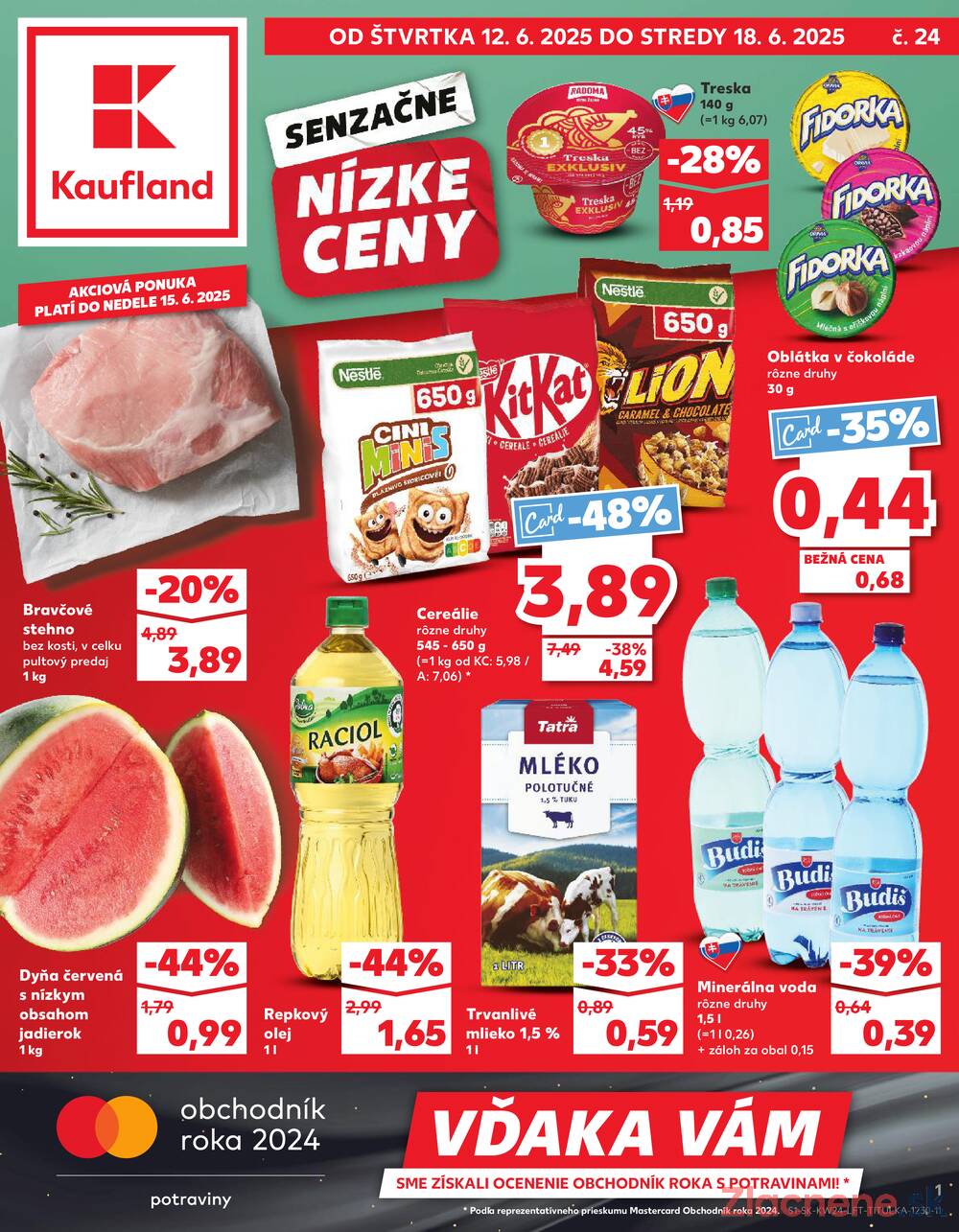 Leták Kaufland - Kaufland 12.6. - 18.6. - Kaufland Zvolen Zapad-Teplicky - strana 1