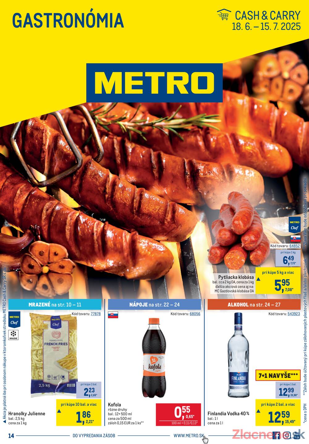 Leták METRO - Metro Gastronomia do 1.7. - strana 1
