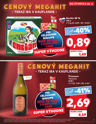 Kaufland 26.6. - 2.7. - Kaufland Trebišov
