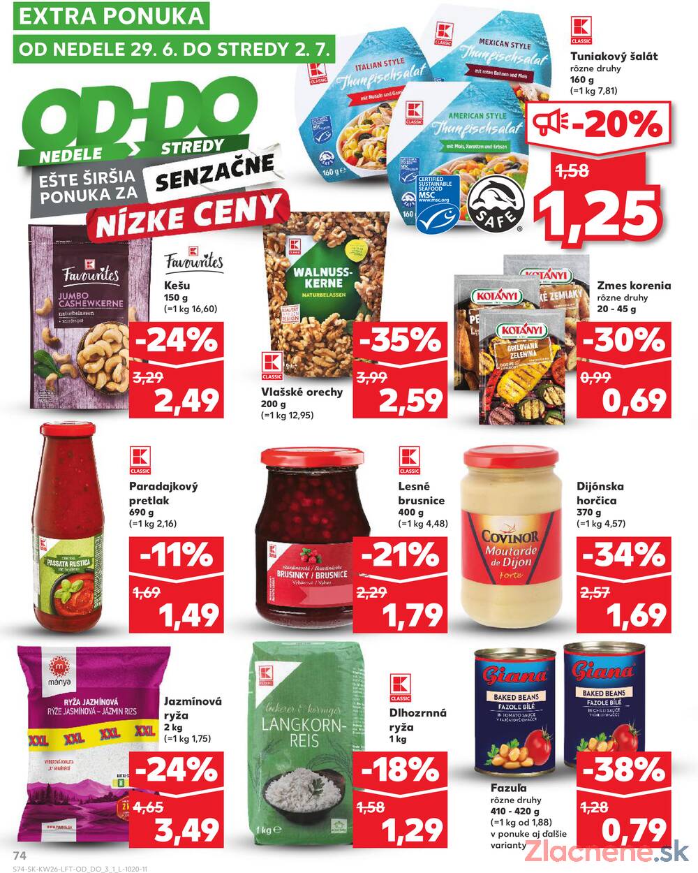 Leták Kaufland - Kaufland 26.6. - 2.7. - Kaufland Dolný Kubín - strana 74