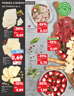 Kaufland 26.6. - 2.7. - Kaufland Poprad - Jiřího Wolkera