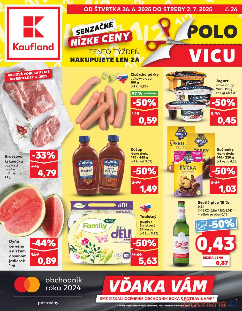 Leták Kaufland - Kaufland 26.6. - 2.7. - Kaufland Michalovce (Humenská cesta) - strana 1