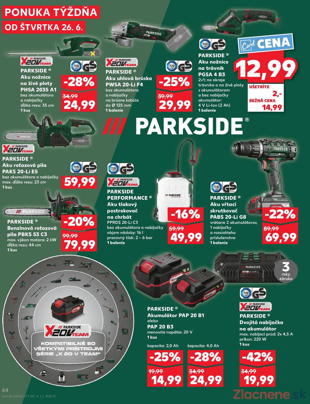 Leták Kaufland - Kaufland 26.6. - 2.7. - Kaufland Piešťany - strana 64