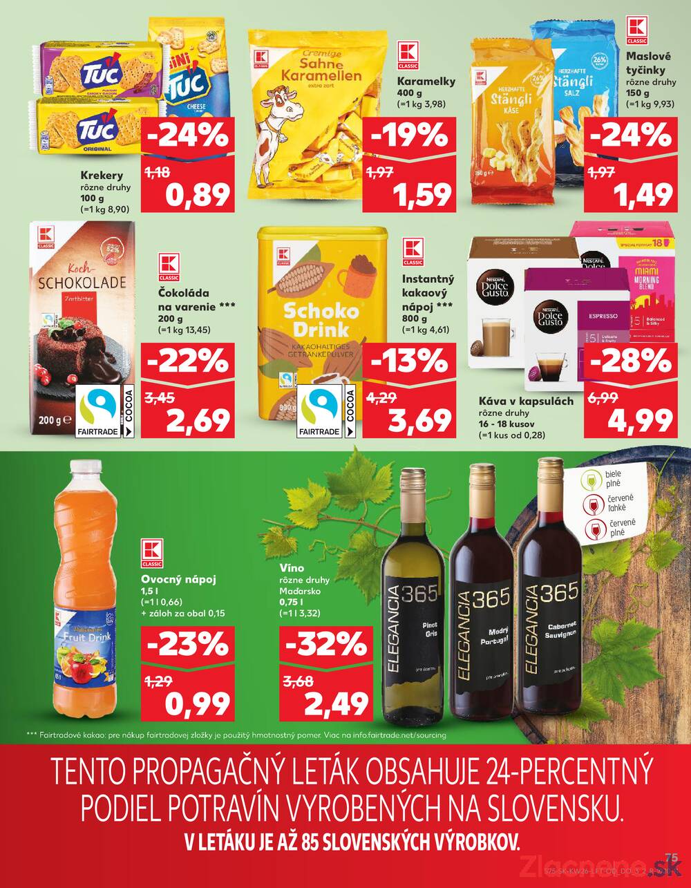 Leták Kaufland - Kaufland 26.6. - 2.7. - Kaufland Nitra-Chrenova - strana 75