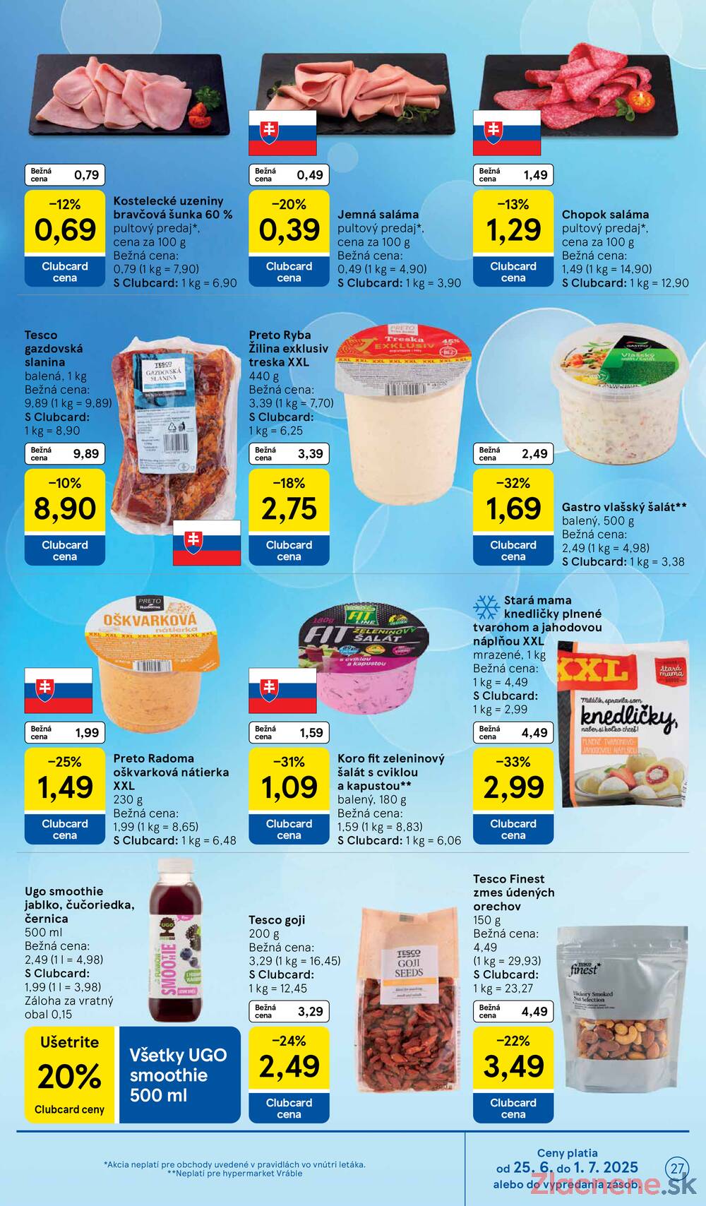 Leták Tesco - Tesco malé hypermarkety od 25.6. do 1.7.2025 - strana 27 Leták Tesco - Tesco malé hypermarkety od 25.6. do 1.7.2025 - strana 27