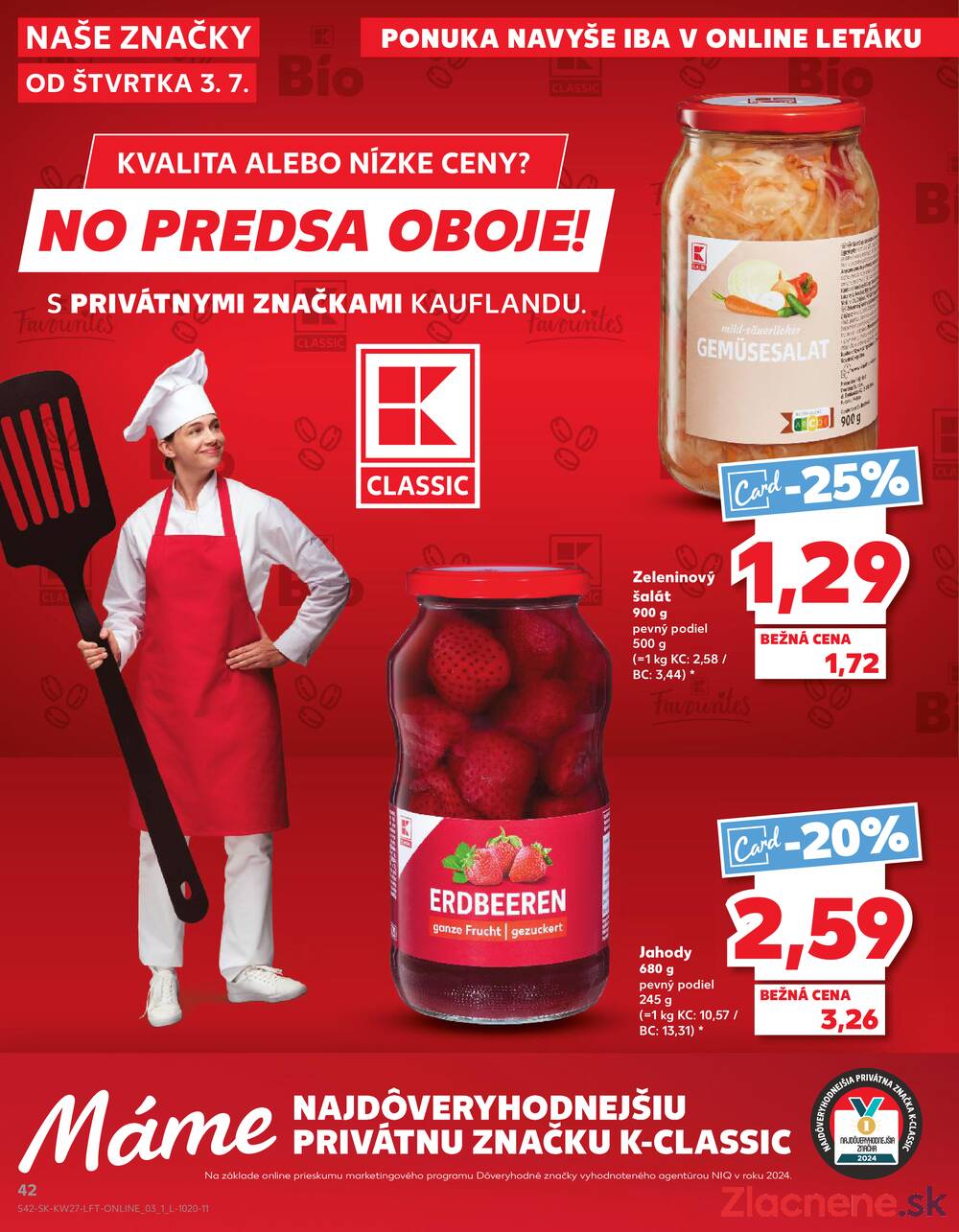 Leták Kaufland - Kaufland 3.7. - 9.7. - Kaufland Nové Zámky - strana 42