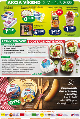 Leták MILK - AGRO
		  platný do 15.7.2025 - strana 2