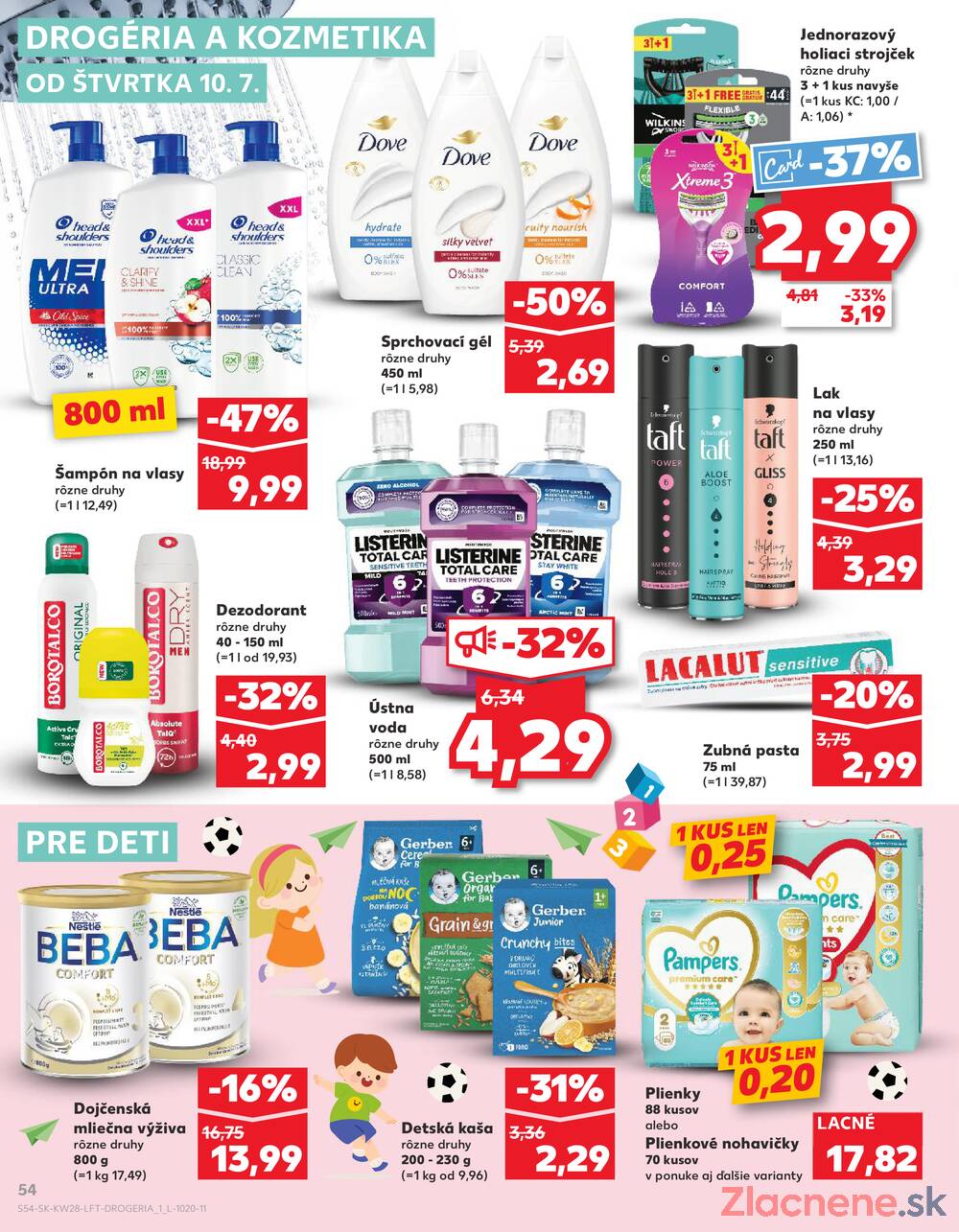Leták Kaufland - Kaufland 10.7. - 16.7. - Kaufland Poprad - Jiřího Wolkera - strana 54